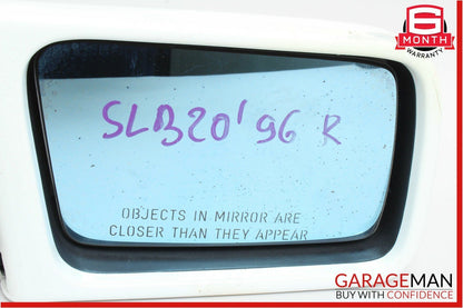 90-96 Mercedes R129 SL320 Front Right Side Mirror Door Rear View Polar White