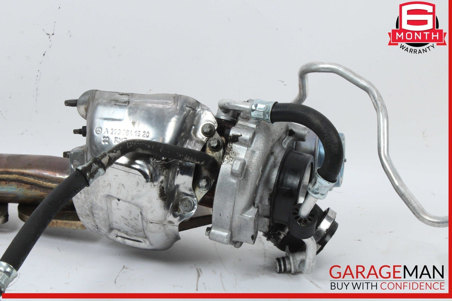 11-16 Mercedes X166 GL450 Right Turbocharger Turbo Charger Manifold OEM