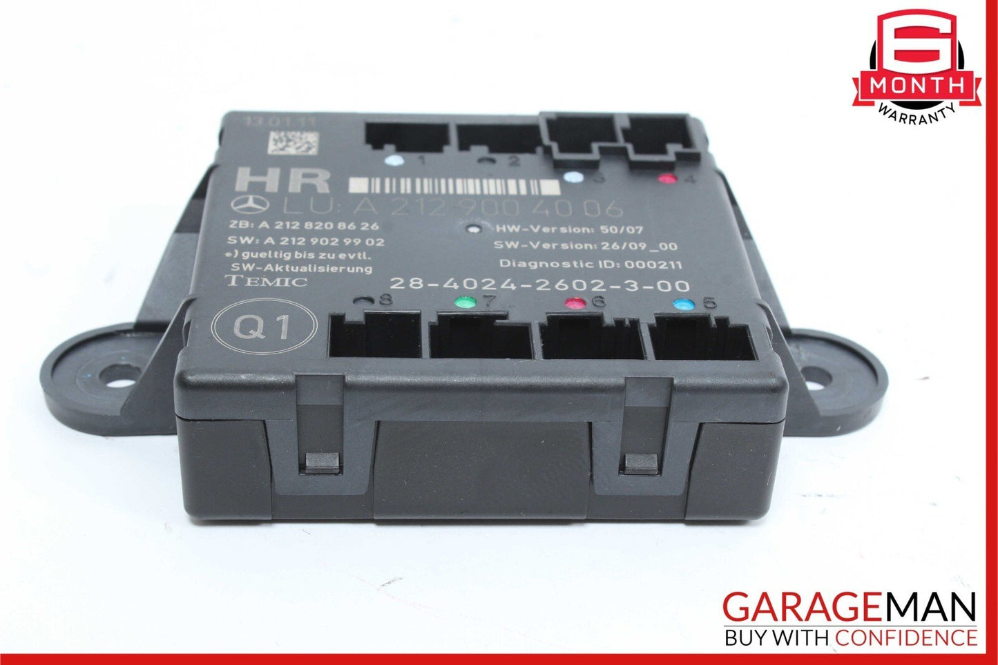 08-18 Mercedes W204 C300 GLK350 E350 Rear Right Side Door Control Module Unit