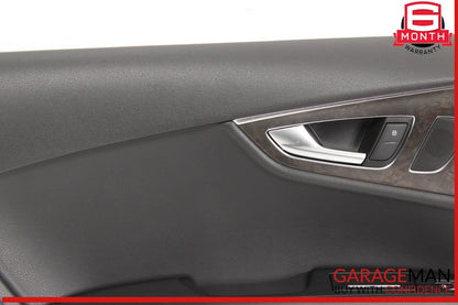 12-18 Audi A7 Rear Left Driver Side Interior Door Panel Trim Cover OEM