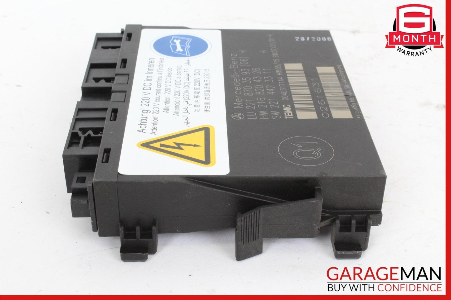 07-10 Mercedes W221 S600 Front Right / Left Seat Contour Control Module Unit
