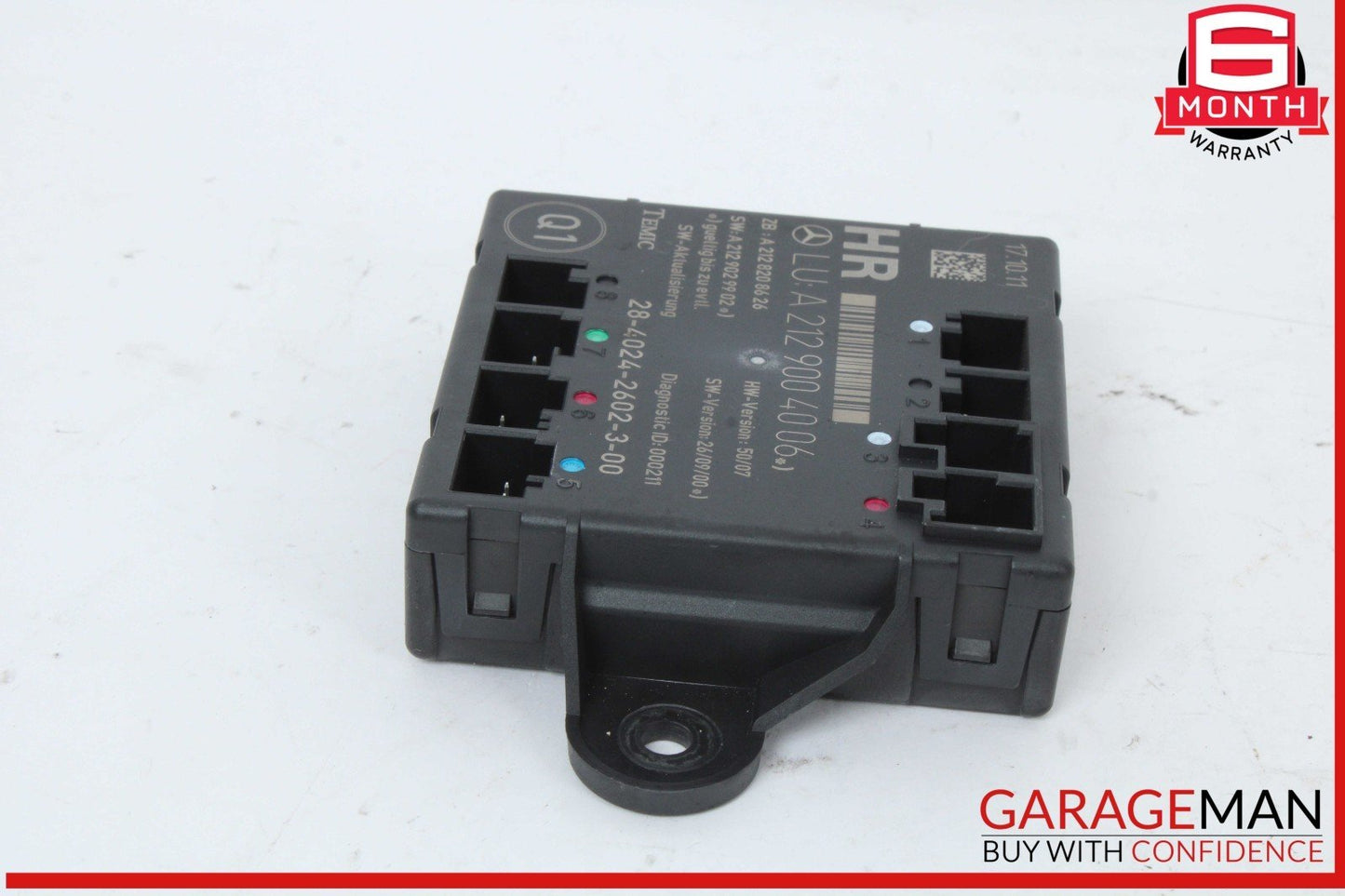 08-18 Mercedes X204 GLK350 Rear Right Side Door Control Module 2129004006 OEM