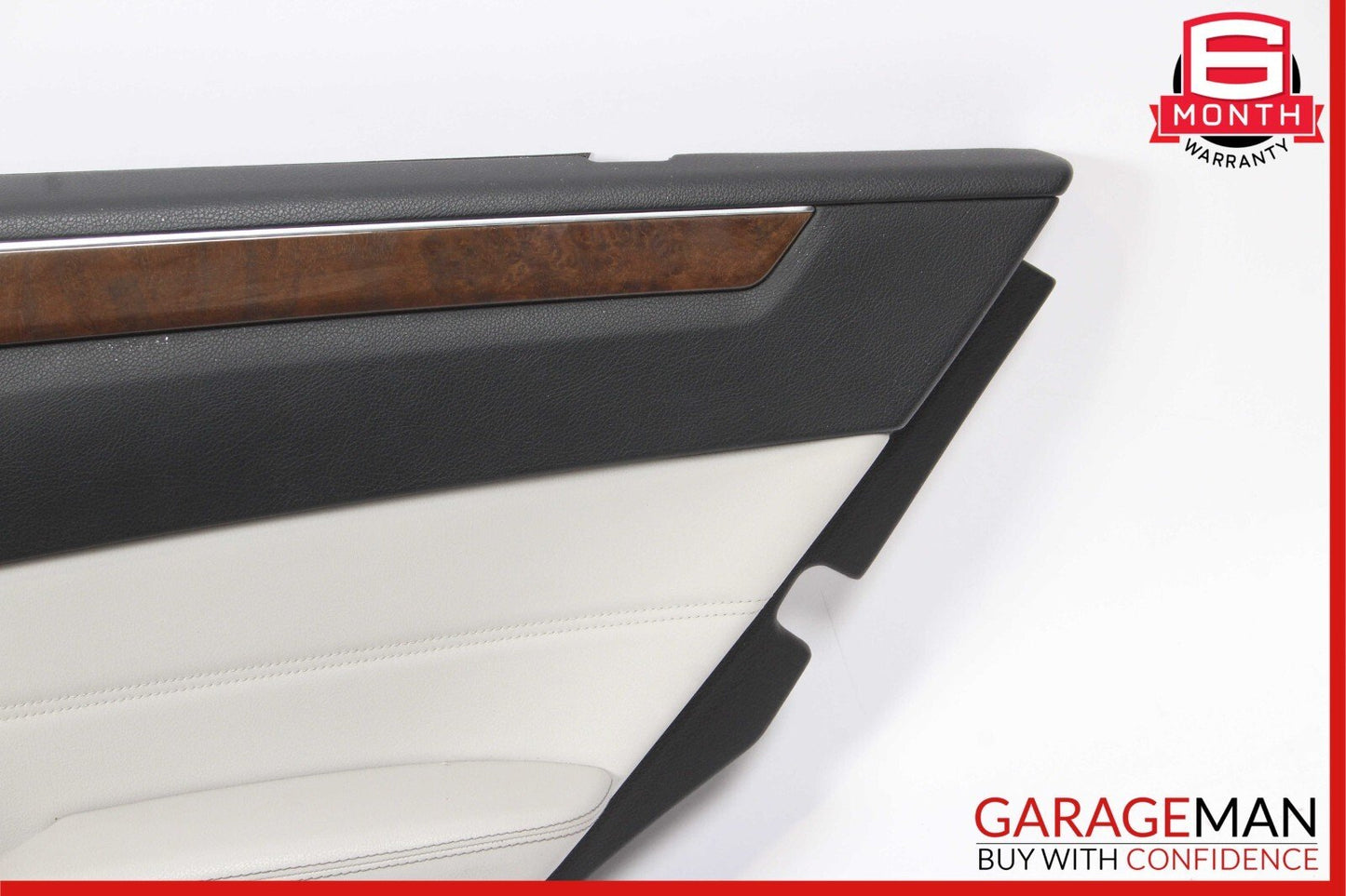 14-16 Mercedes W212 E400 E550 Rear Right Interior Door Panel Leather Grey OEM
