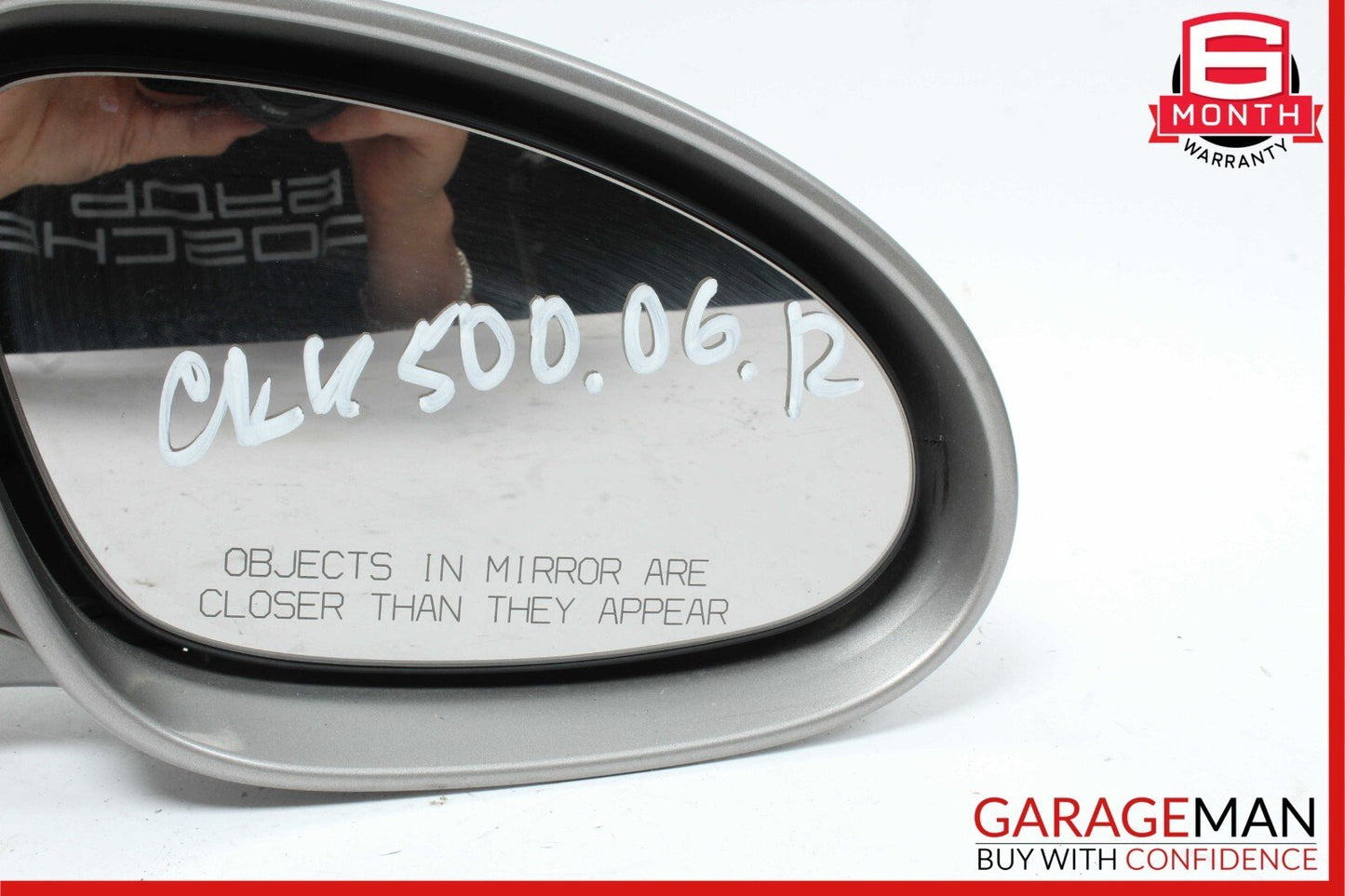 06-08 Mercedes W219 CLS500 Front Right Mirror Door Rear View Cubanite Silver
