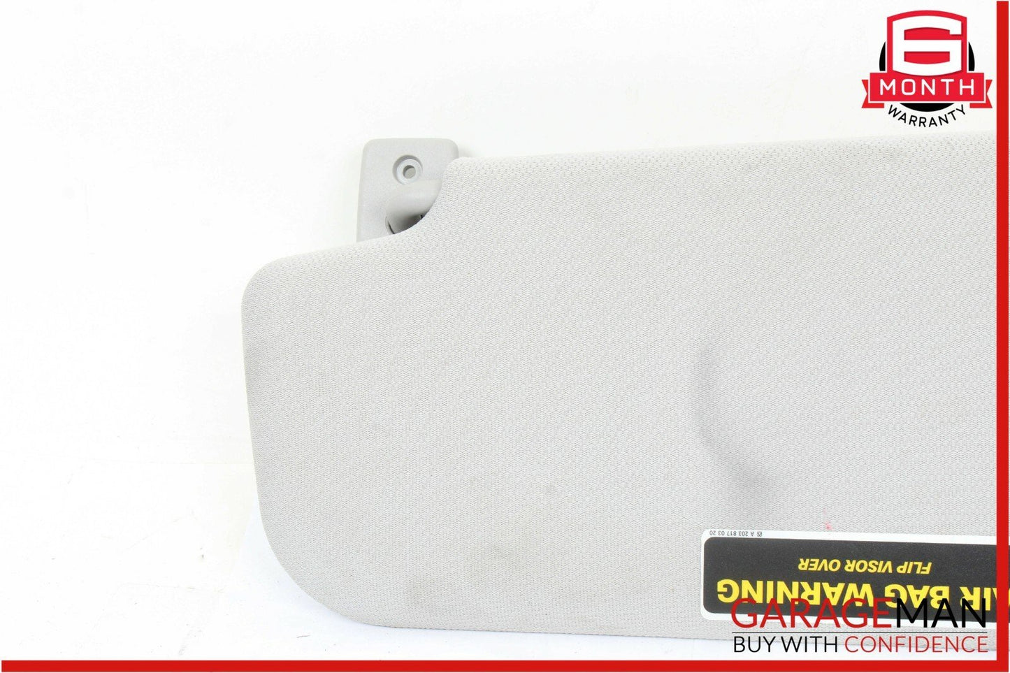 06-11 Mercedes W219 CLS500 Front Right Side Sunvisor Sun Visor Shade Suede Gray