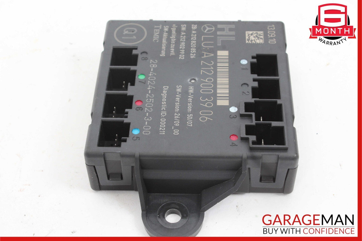 08-18 Mercedes X204 GLK350 E350 C300 CLS550 Rear Left Side Door Control Module