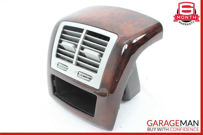 07-13 Mercedes W221 S550 Rear Center Console A/C AC Air Vent Trim Assembly Wood