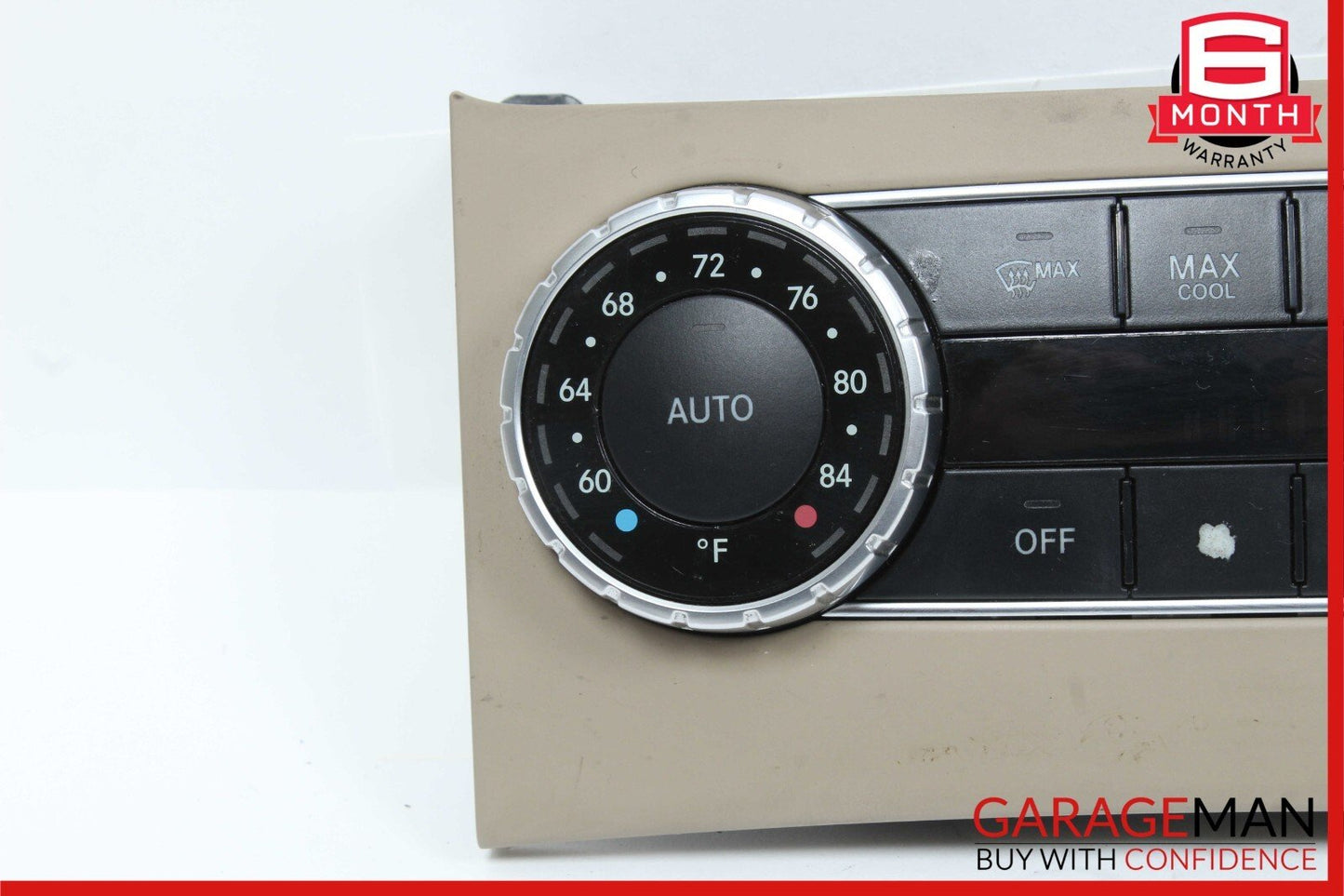12-14 Mercedes W204 C300 C63 A/C Climate Temperature Heater Switch Control Beige