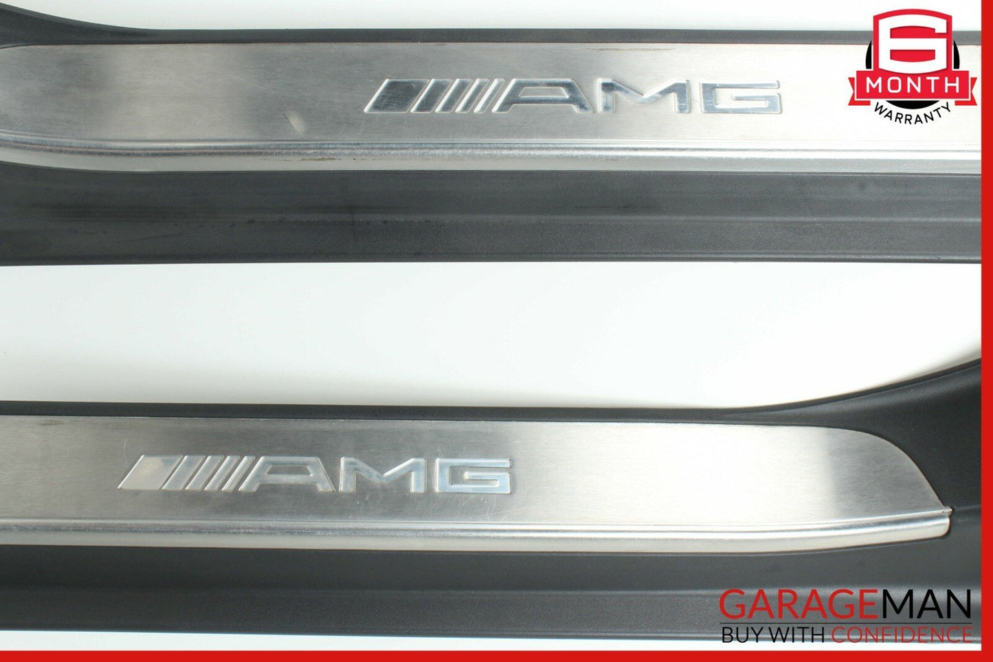 00-02 Mercedes W220 S55 AMG Rear Right & Left Door Sill Scuff Plate Cover Set
