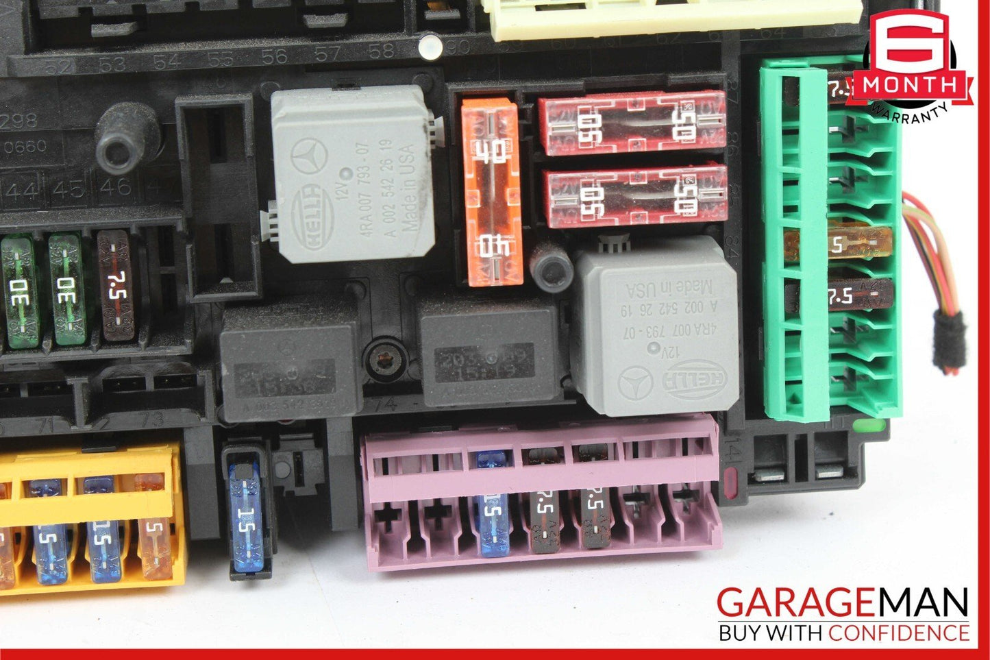 10-11 Mercedes W212 E350 E550 Rear Fuse Relay Box SAM Module Assembly OEM
