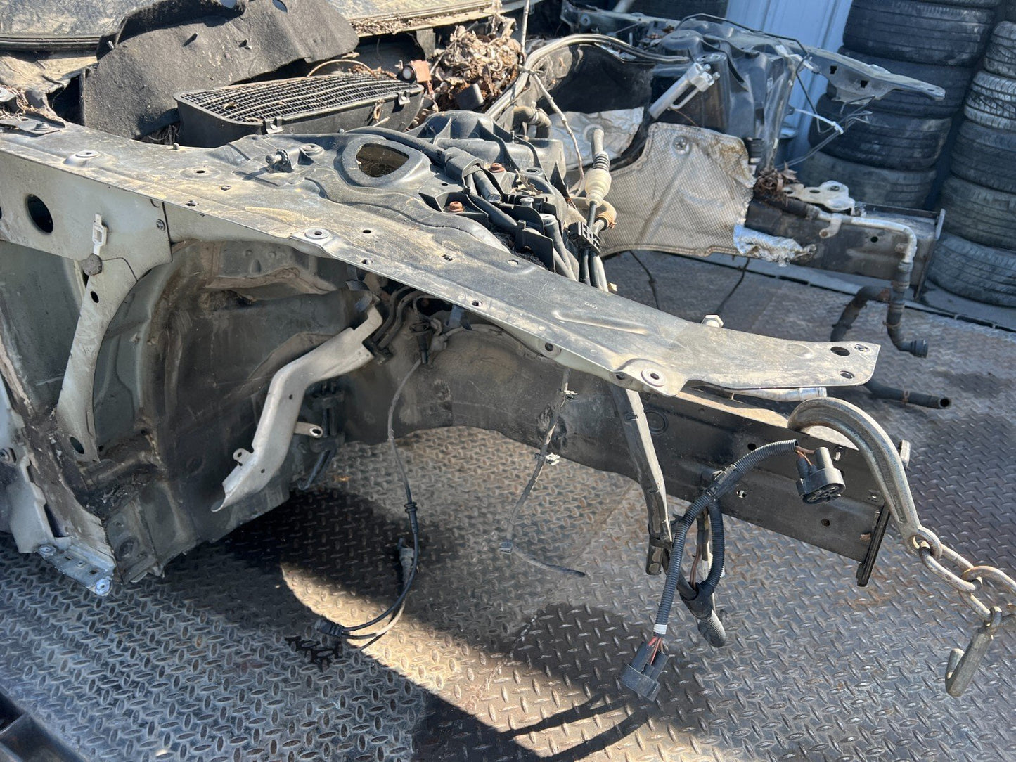 2012-2017 AUDI S7 RIGHT PASS FRONT FRAME RAIL APRON BODY CLIP STRUT TOWER OEM