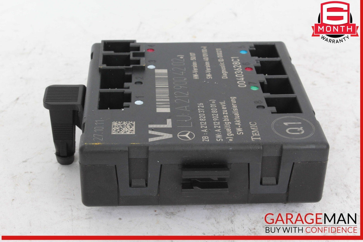 08-18 Mercedes W204 C250 C300 E350 Front Left Side Door Control Module Unit
