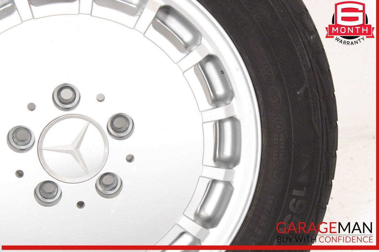 85-93 Mercedes W201 190E 190D Right or Left Wheel Tire Rim 6Jx15H2 ET49 OEM