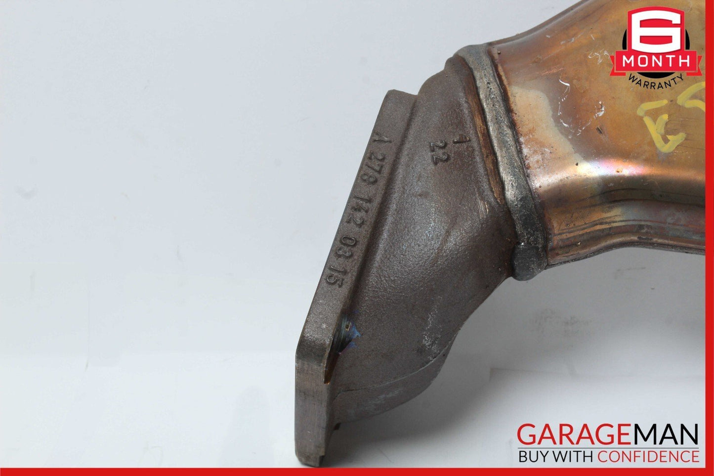 12-18 Mercedes W212 E550 CLS550 4.6L Left Exhaust Pipe Adapter 2781400908 OEM