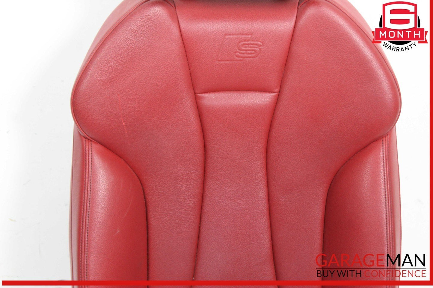 15-20 Audi S3 A3 Front Right Passenger Side Complete Seat Cushion Red OEM