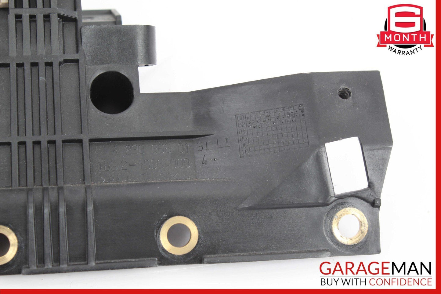 03-08 Mercedes R230 SL500 Rear Left Seat Belt Retractor Luggage Speaker Beige