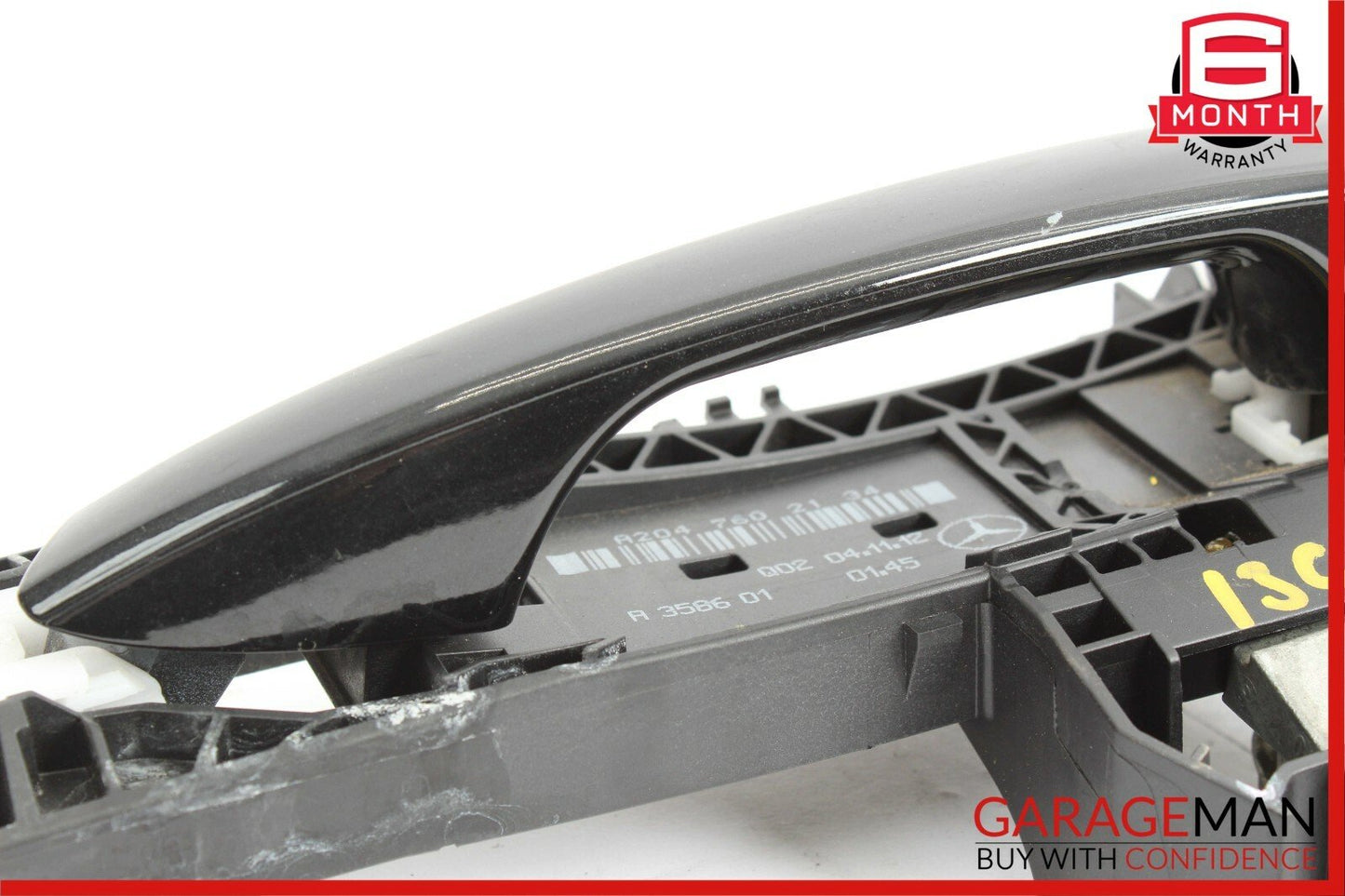08-14 Mercedes W204 C250 Rear Left Driver Side Exterior Door Handle Black OEM
