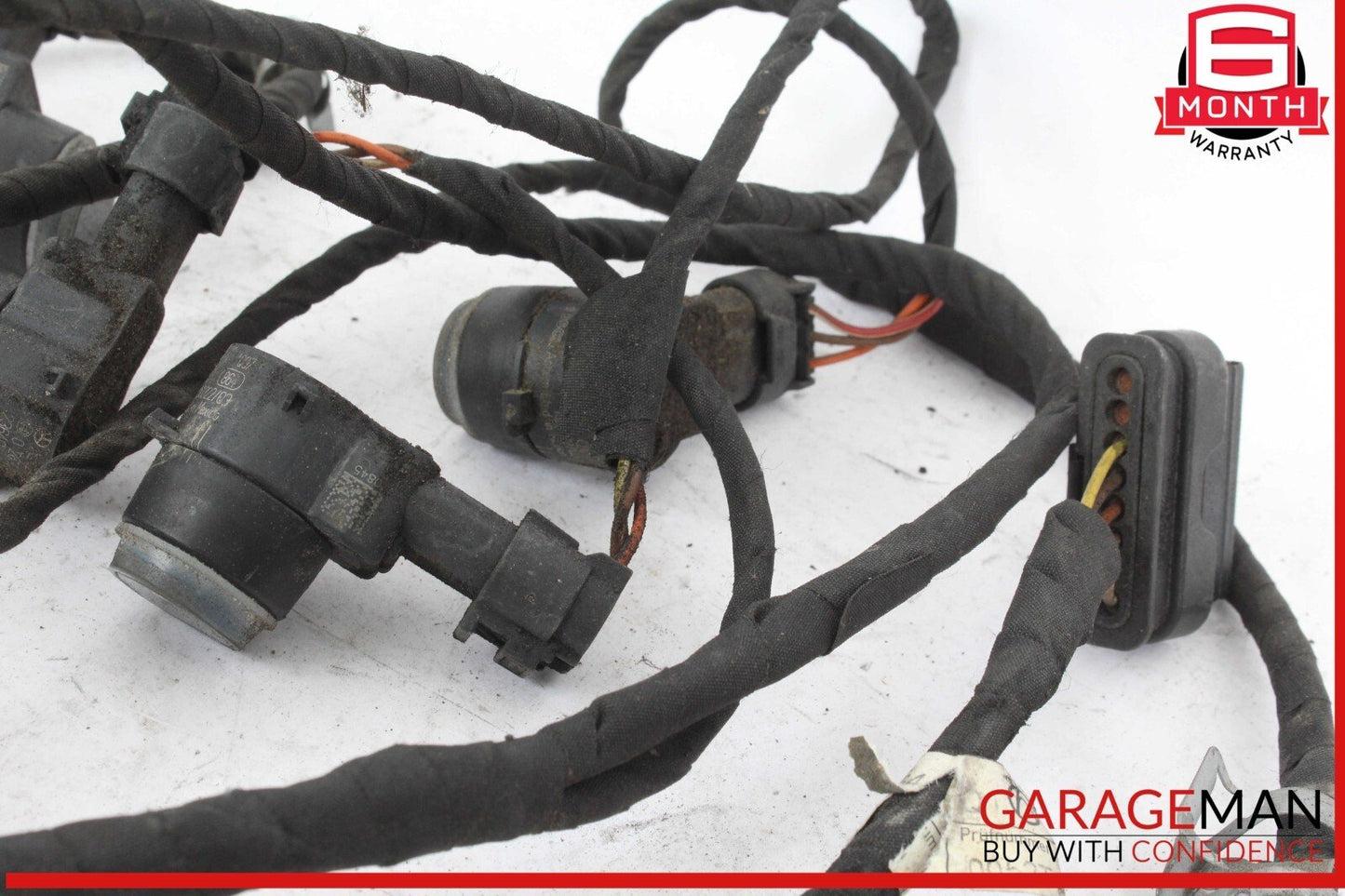 13-16 Mercedes X166 GL450 GL550 Rear Park Parking Sensor PDC Set of 4 w/ Harness