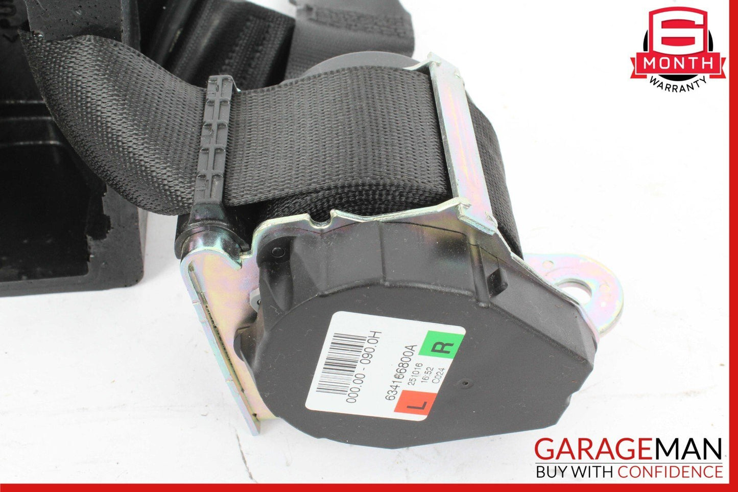 17-20 Maserati Levante S M161 Rear Left or Right Side Seatbelt Black OEM