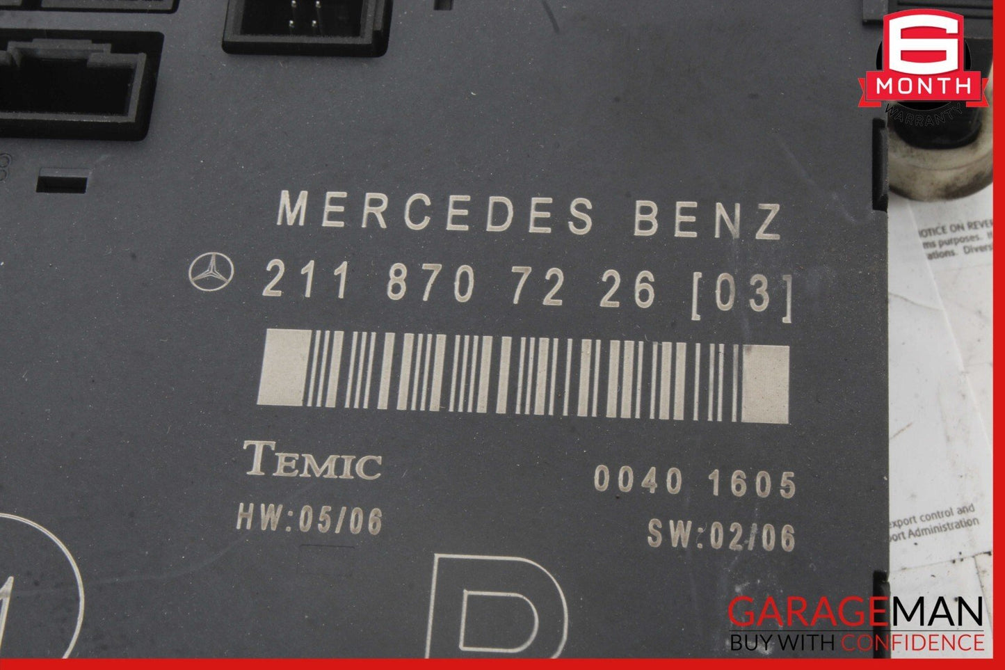03-09 Mercedes W211 E350 E550 Front Right Passenger Door Control Module OEM