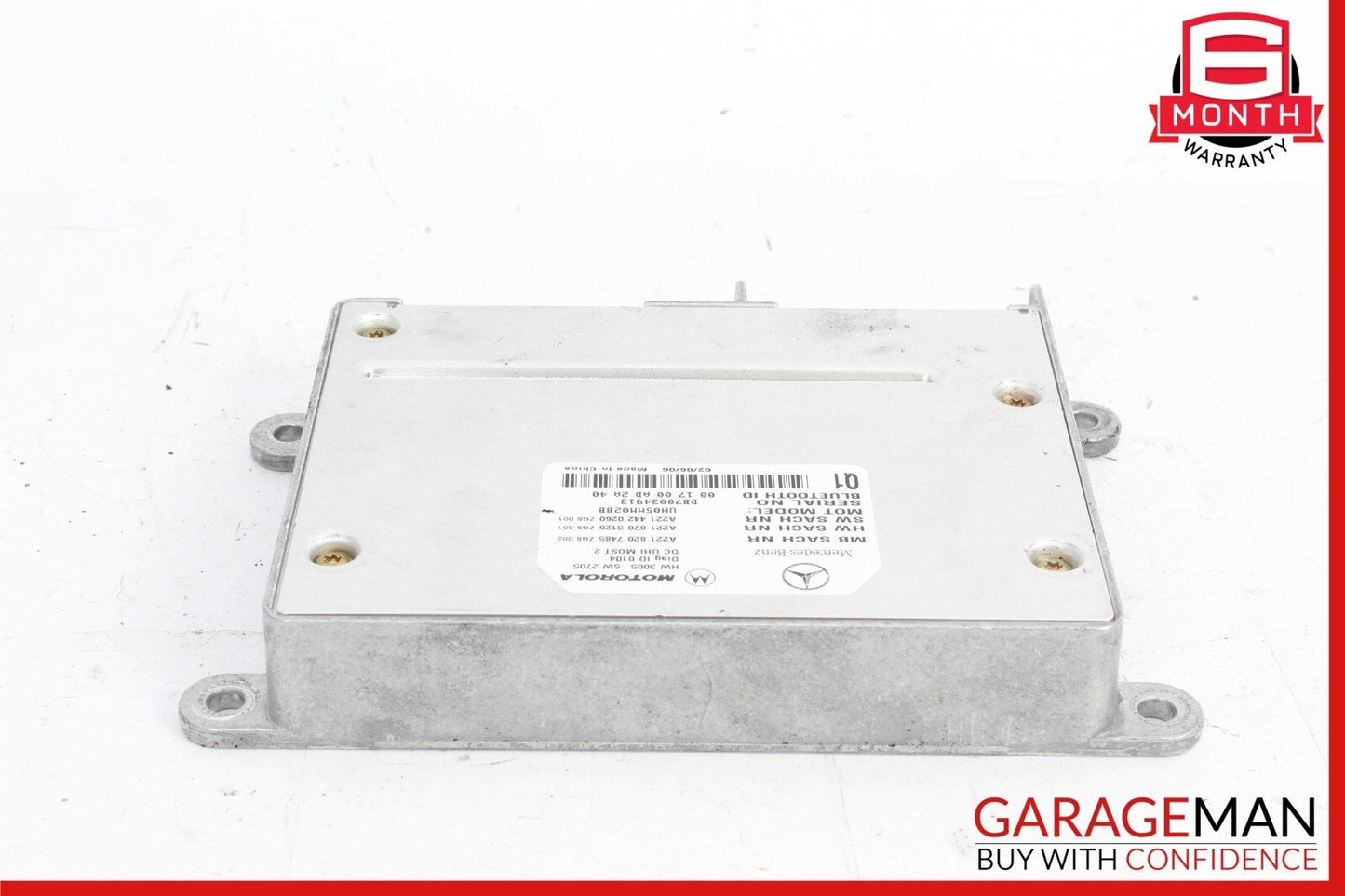 07-13 Mercedes W221 S550 S600 S63 AMG Motorola Bluetooth Control Module Unit OEM