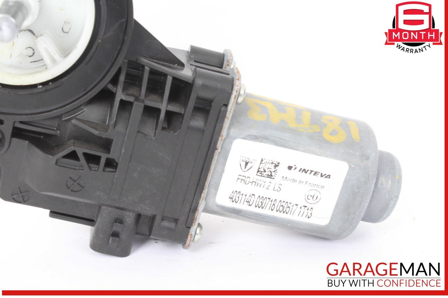 17-23 Tesla Model 3 Front Right Passenger Side Window Regulator Motor 403114D
