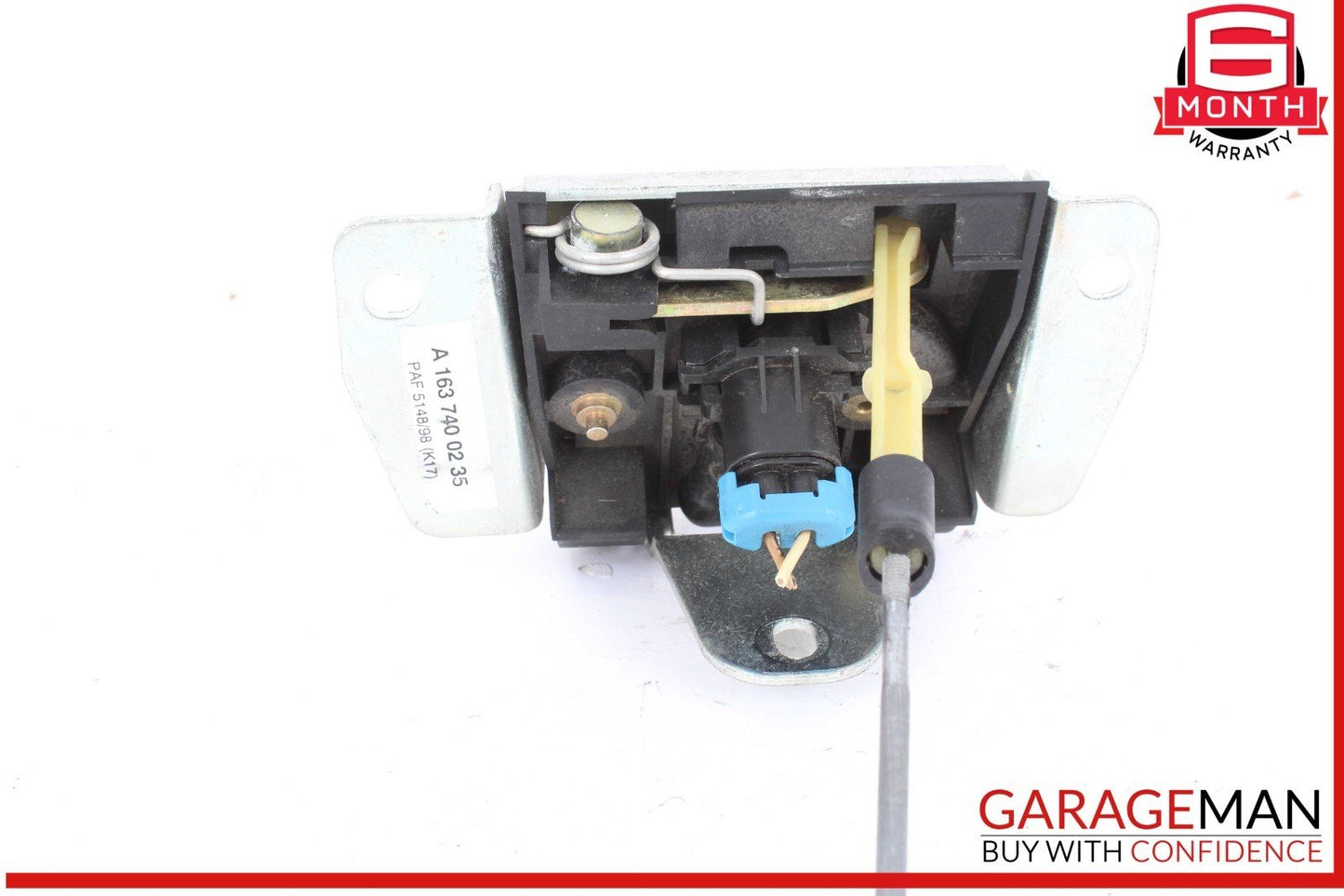 98-05 Mercedes W163 ML320 ML55 AMG Rear Trunk Lid Lock Latch Actuator