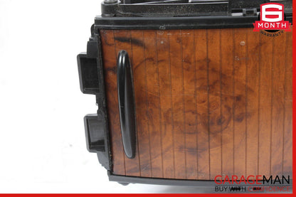06-11 Mercedes W219 CLS500 Rear Center Console Storage Armrest Arm Rest Wood