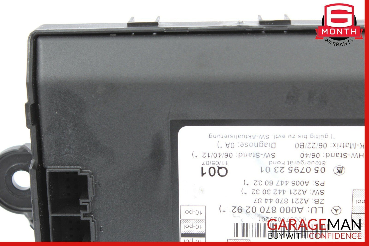 07-13 Mercedes W221 S600 S63 AMG Rear Right / Left Side Door Control Module Unit