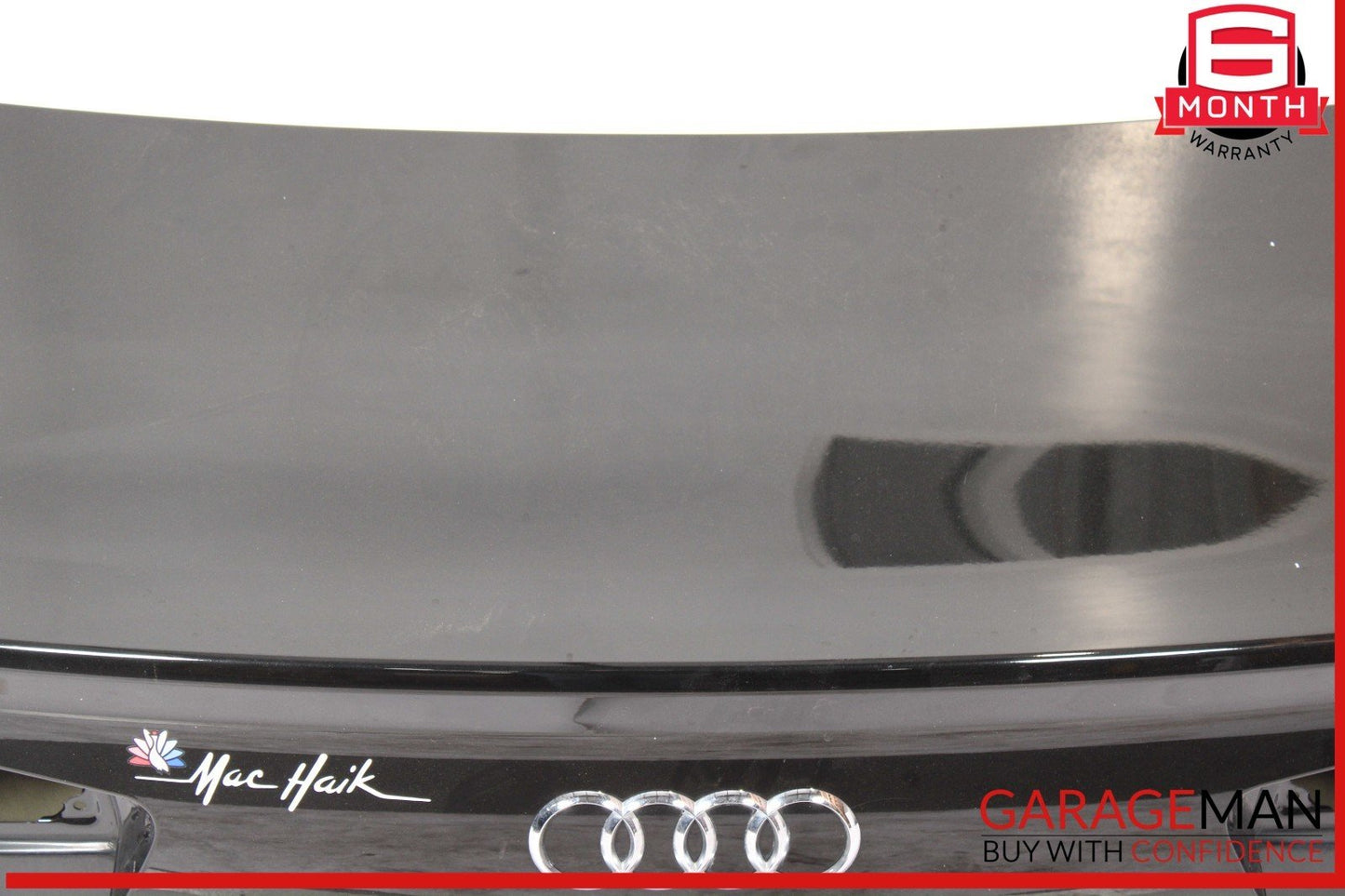 12-18 Audi A6 Rear Trunk Lid Deck Shell Panel Black OEM