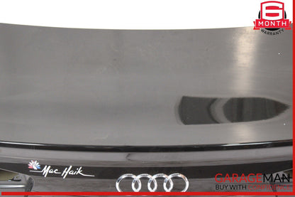 12-18 Audi A6 Rear Trunk Lid Deck Shell Panel Black OEM
