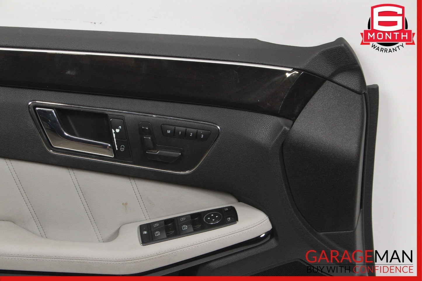 10-13 Mercedes W212 E500 E350 Front Left Interior Door Panel Cover Assembly Grey
