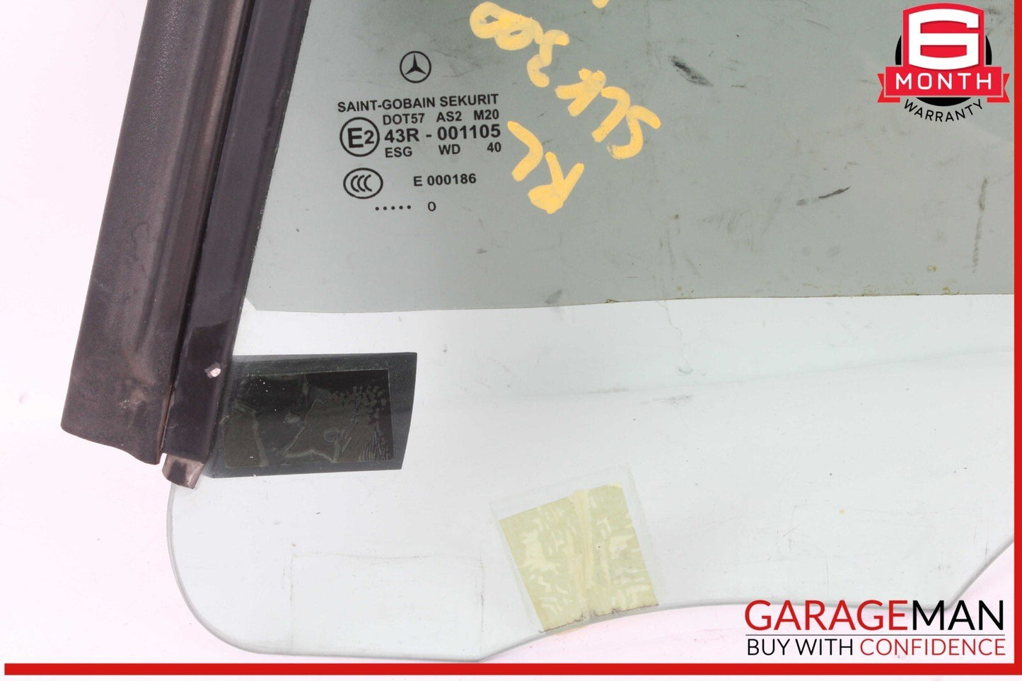 05-11 Mercedes R171 SLK300 Rear Left Side Door Quarter Window Glass OEM