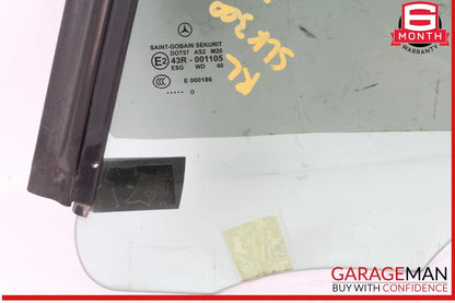 05-11 Mercedes R171 SLK300 Rear Left Side Door Quarter Window Glass OEM