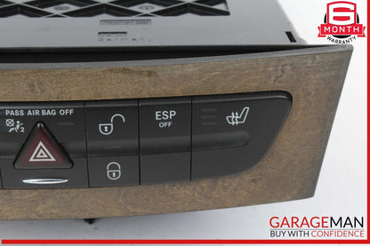 07-09 Mercedes W211 E350 E550 Hazard Control Door Lock Switch Panel 2116801714