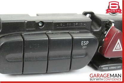 01-04 Mercedes CLK320 C240 Dashboard Dash Hazard Light Switch Controller Panel