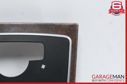 10-13 Mercedes W212 E400 E350 E550 Center Console Switch Trim Bezel Wood OEM