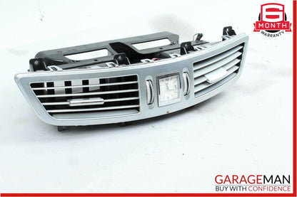 07-13 Mercedes W221 S550 S600 Dashboard Center Dash A/C Air Vent Trim Clock OEM