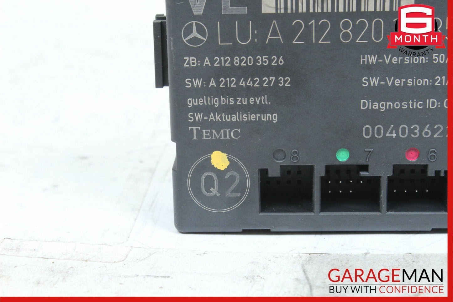 08-14 Mercedes W204 C250 C300 C350 Front Left Side Door Control Module Unit