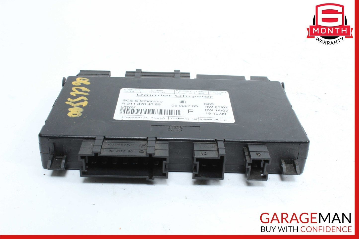 03-12 Mercedes-Benz CLS500 W219 Seat Control Module Left Side 2118700526 OEM