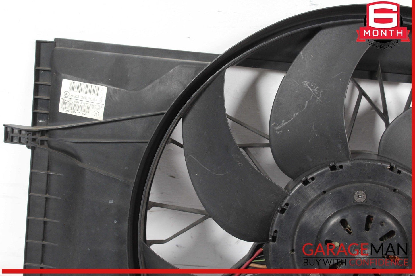 05-09 Mercedes W203 C230 C350 CLK350 Engine Radiator Cooling Fan Motor OEM