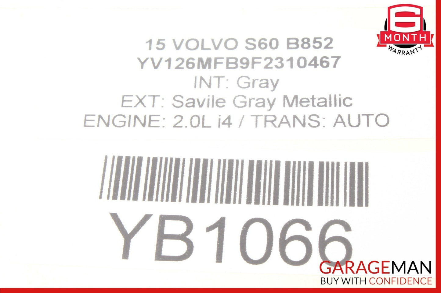 11-18 Volvo S60 Rear Left or Right Door Control Module 31343872 OEM