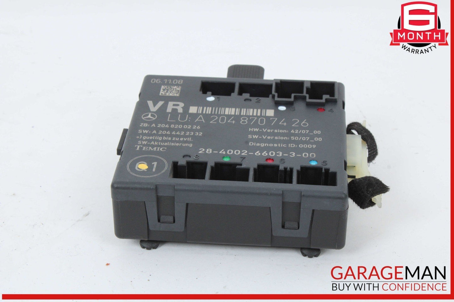 08-18 Mercedes W204 C300 C250 E400 Front Right Side Door Control Module OEM