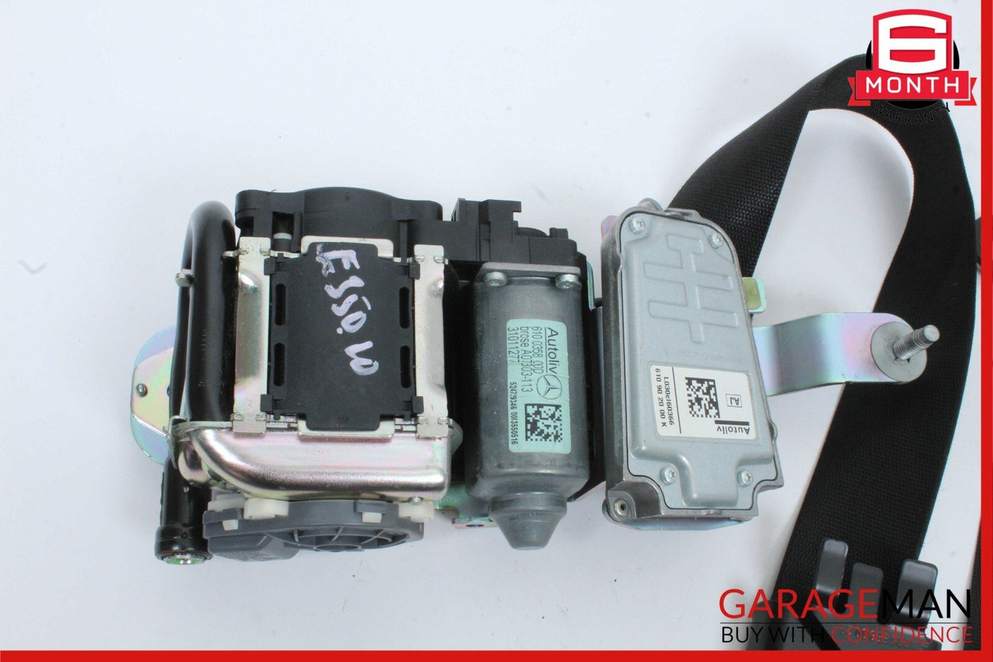 10-13 Mercedes W212 E350 E550 Front Left Side Seatbelt Seat Belt Retractor Black
