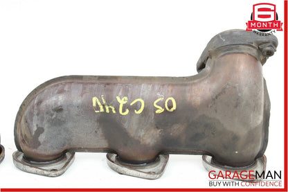 01-04 Mercedes W203 C240 C320 Left & Right Side Exhaust Manifold Header Set OEM