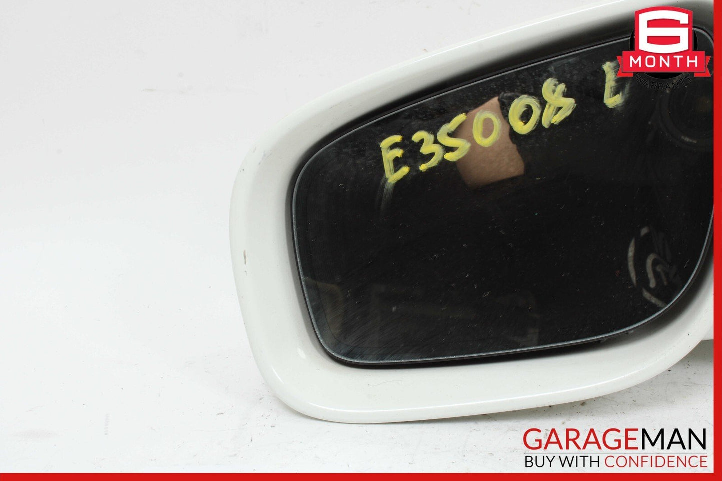 07-09 Mercedes W211 E350 Front Left Side Mirror Door Rear View White OEM
