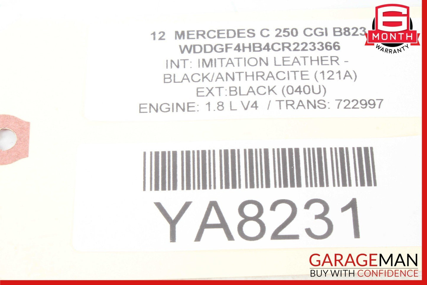 08-14 Mercedes W204 C250 E350 Front Left Driver Side Door Control Module OEM
