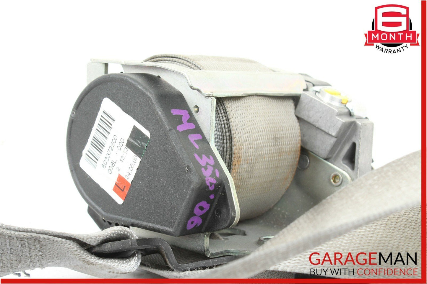 06-09 Mercedes ML350 GL450 R350 Front Left Seat Belt Seatbelt Retractor Grey OEM