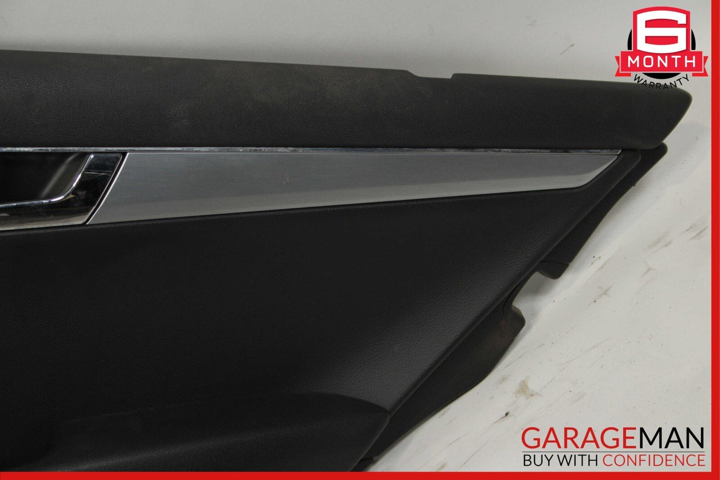 08-14 Mercedes W204 C300 Sedan Rear Right Interior Door Trim Panel Black