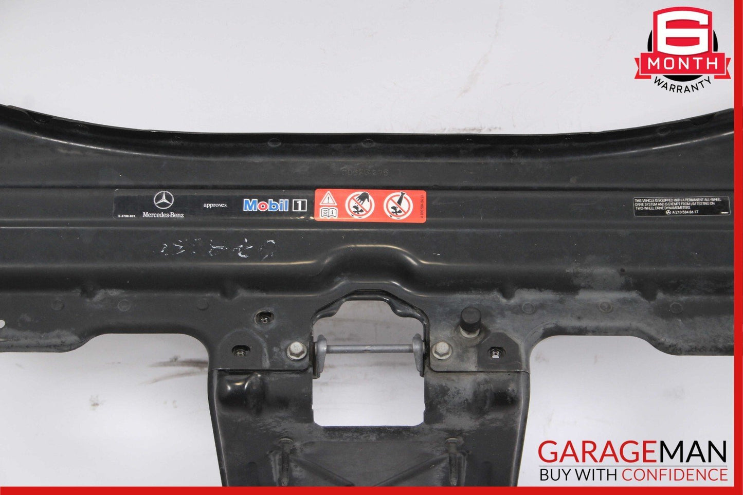 06-10 Mercedes W251 R350 Front Upper Radiator Core Support Tie Bracket Bar OEM